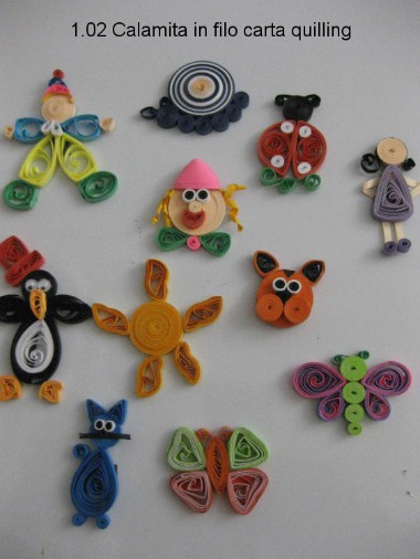 1.02 Calamita in filo carta quilling