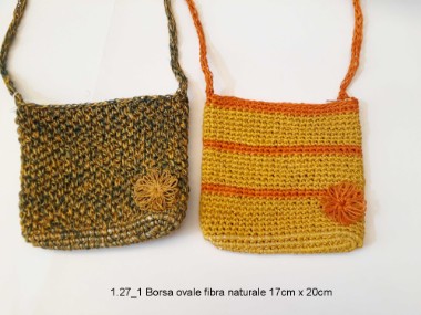 1.27_1 Borsa ovale fibra naturale 17cm x 20cm