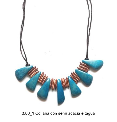 3.00_1 Collana con semi acacia e tagua