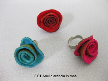 3.01 Anello arancia in rosa