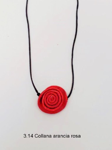 3.14 Collana arancia rosa