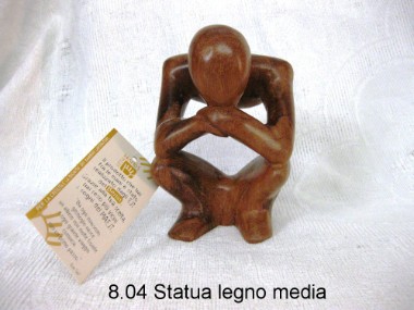 8.04 Statua legno media